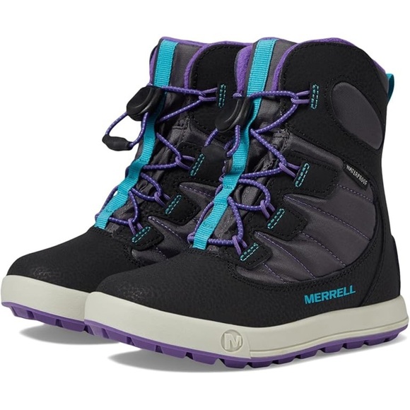 Merrell KidsSnow Bank 4.0 Waterproof Kid Teal/Purple/Black Size 11 - Picture 1 of 8
